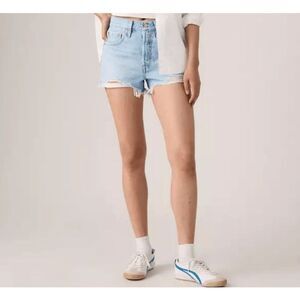 Levi's Premium Big E Women's 501 Original Fit High Rise Denim Shorts size 26